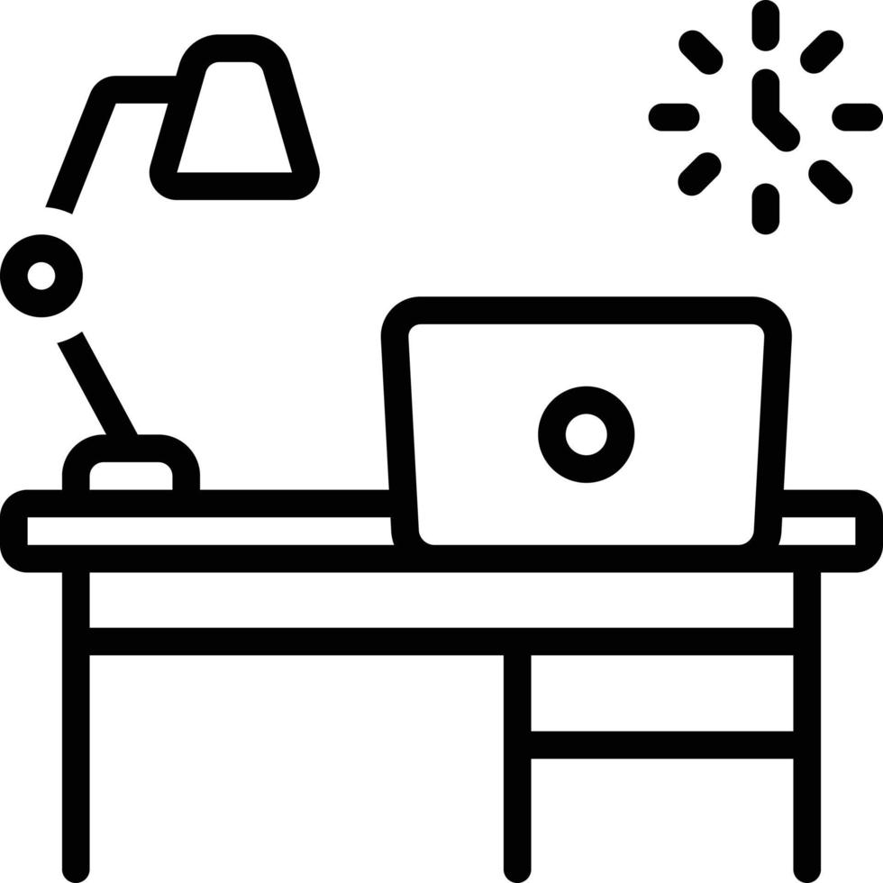 Line icon for workspace vector