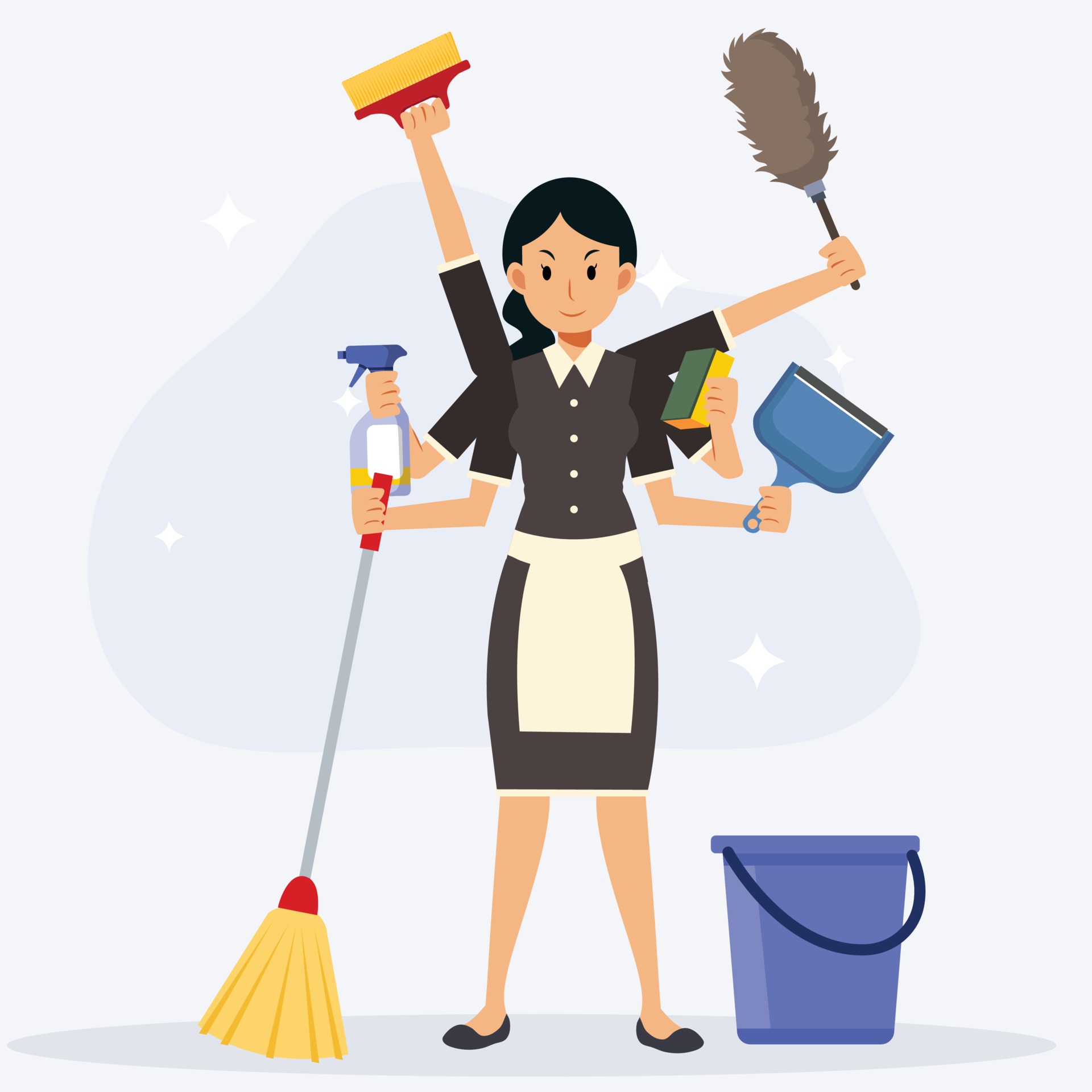 Super maid and home cleaning vector cartoon character. 3418487 Vector Art at Vecteezy Super maid and home cleaning vector cartoon character. 3418487 Vector Art at Vecteezy