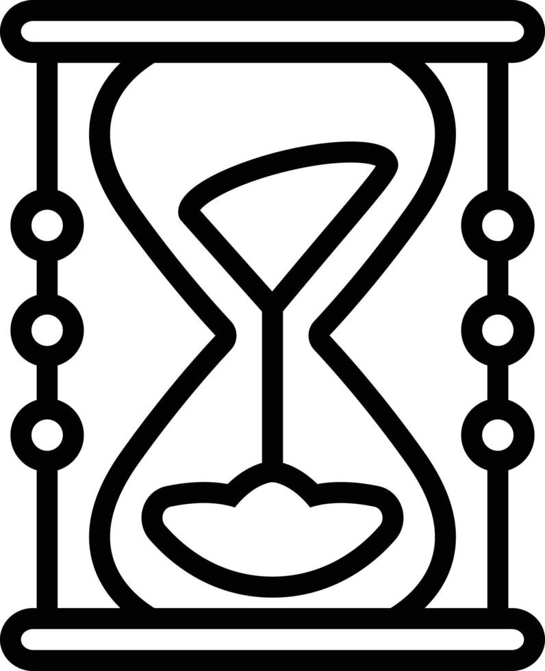 Line icon for sands of time vector
