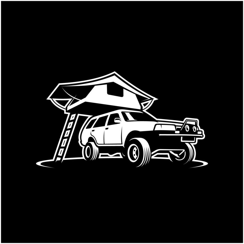 camper van - camper truck vector graphic