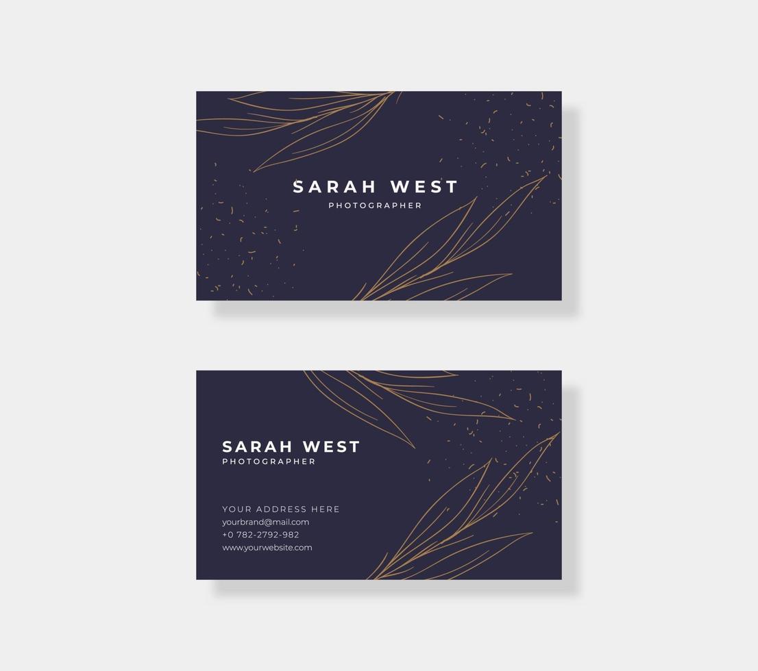 Elegant and luxury business card template vector