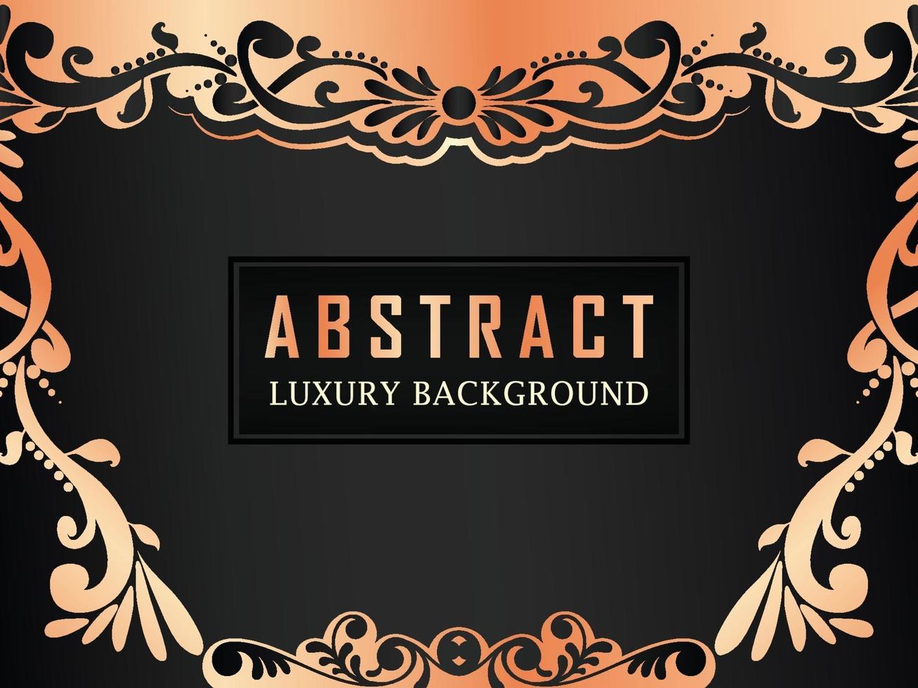 Abstract Luxury Rose Gold Ornamental background vector