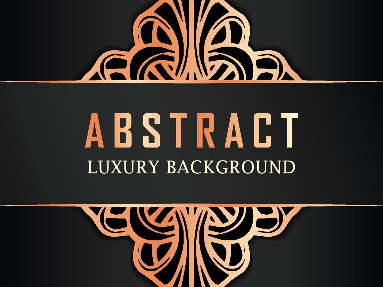 Abstract Luxury Rose Gold Ornamental background vector