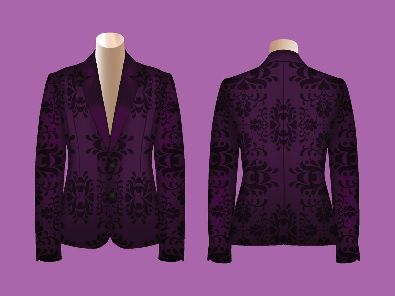 Vector Decorative Blazer Design