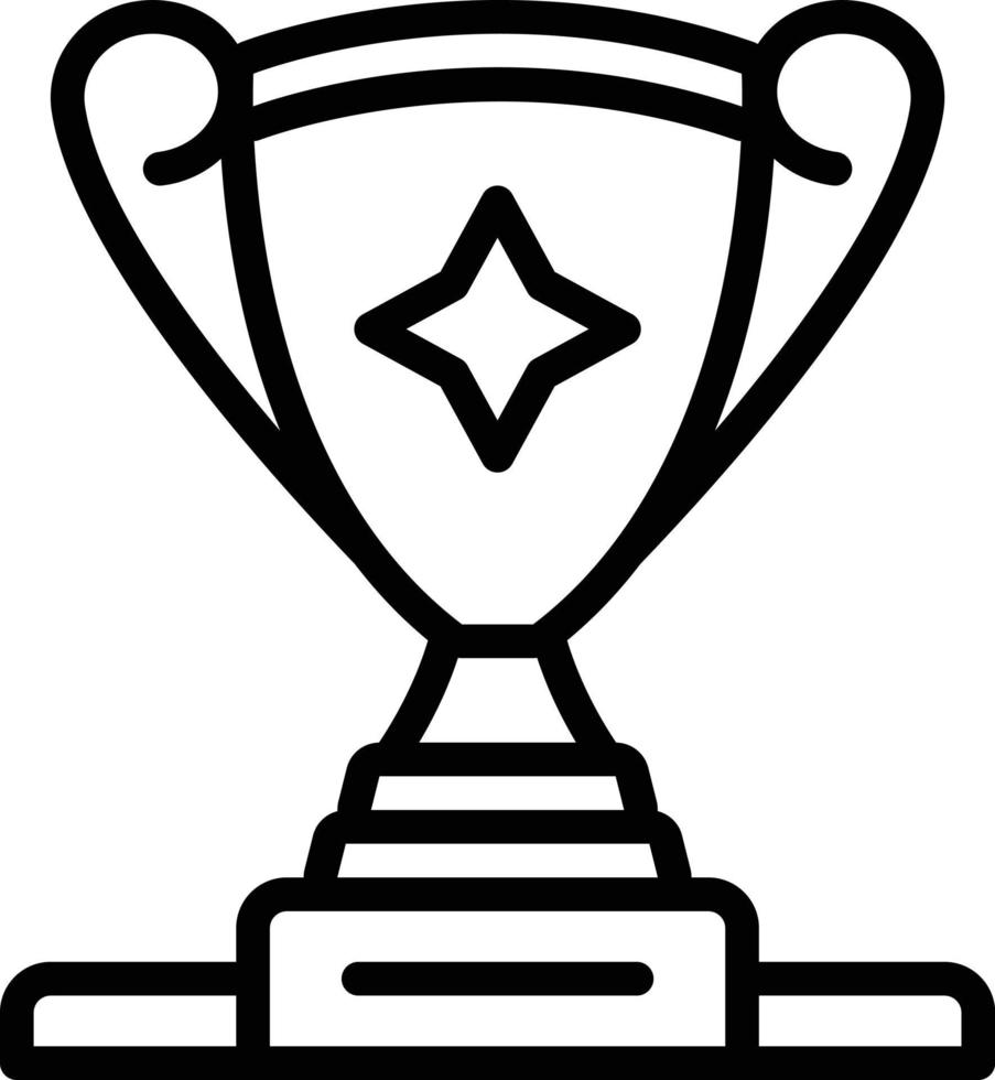 Line icon for trophy vector