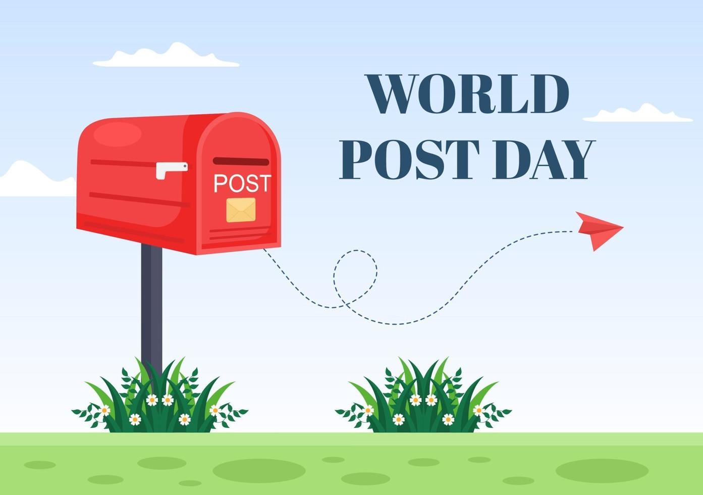 Ilustración de vector de día mundial del poste