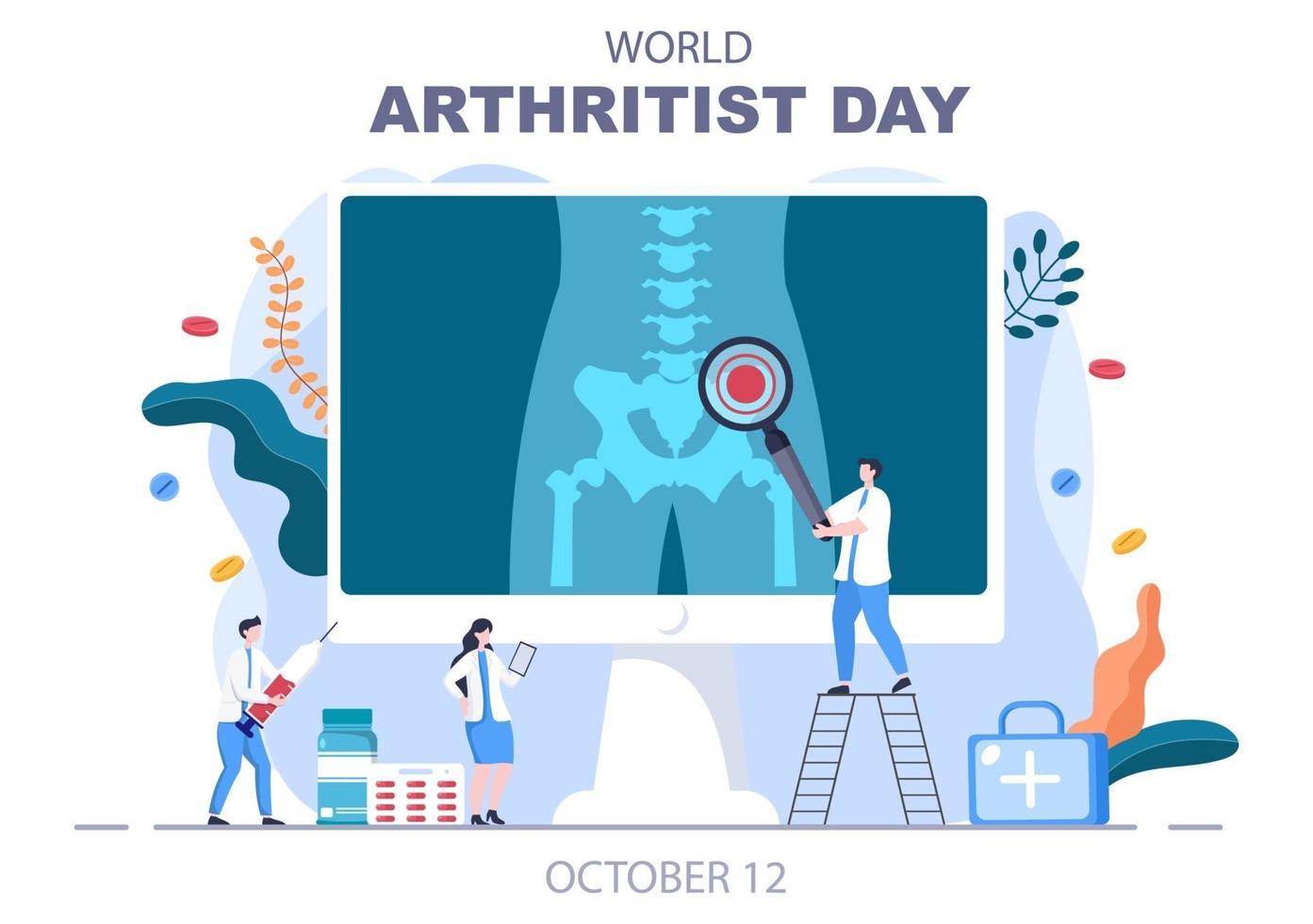 World Arthritis Day Vector Illustration