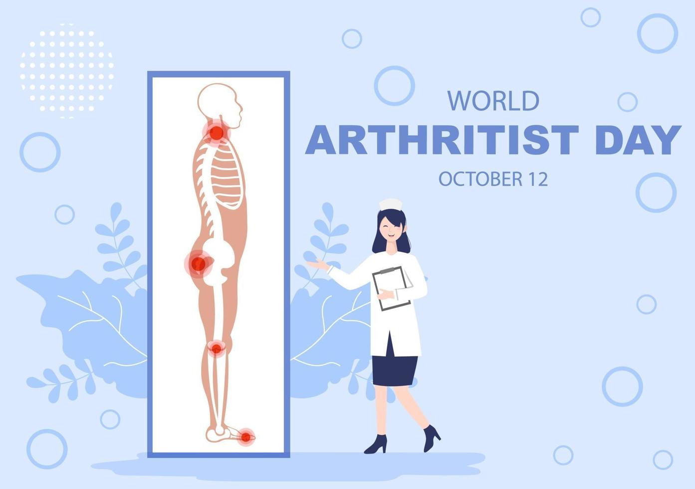 World Arthritis Day Vector Illustration