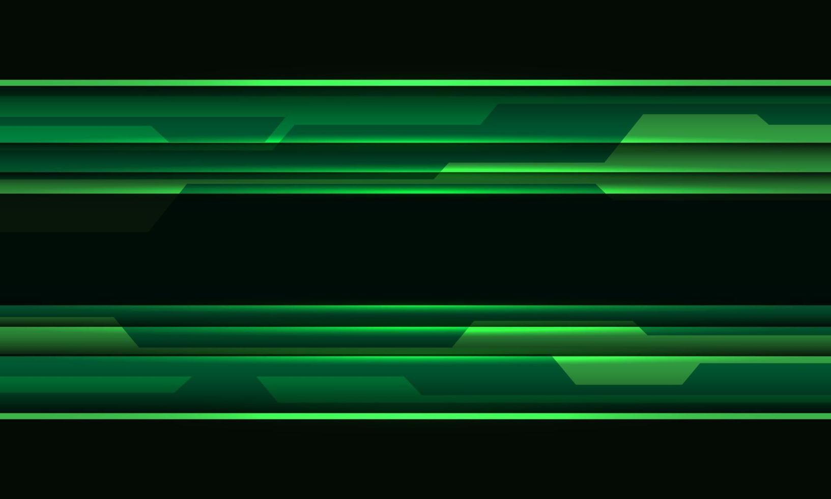 Abstract green cyber geometric technology futuristic background vector