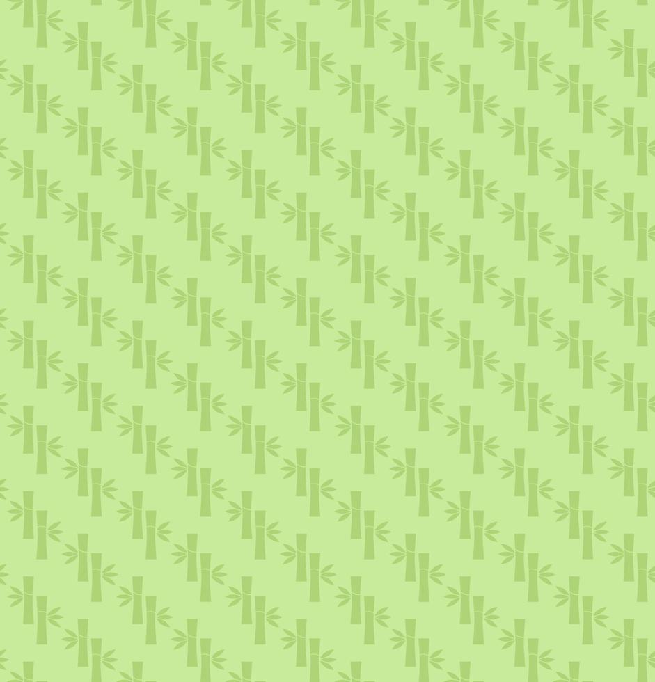 Seamless pattern with bamboo trunks and leafs silhouettes vector