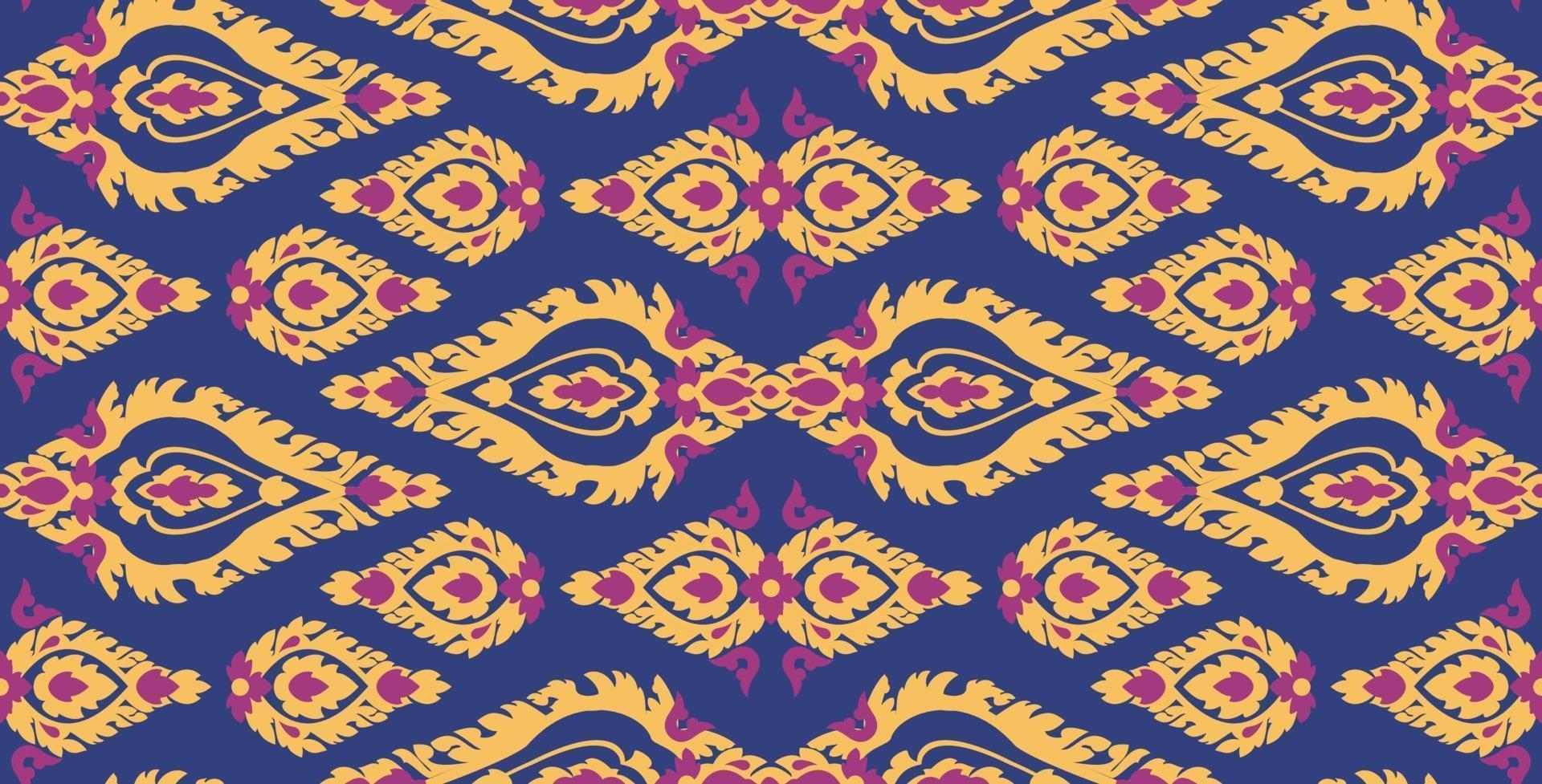 Thai traditional art ornament, seamless pattern vector