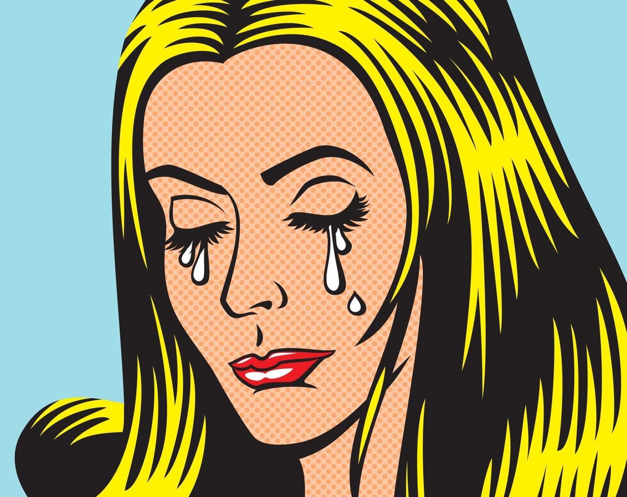 Pop Art Woman vector