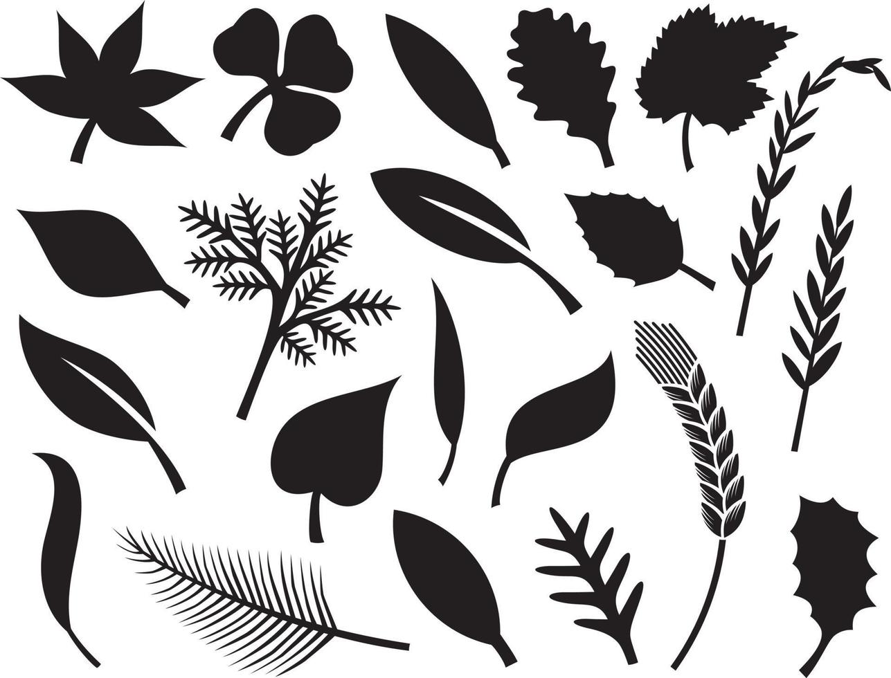 Leaves Icon Set vector
