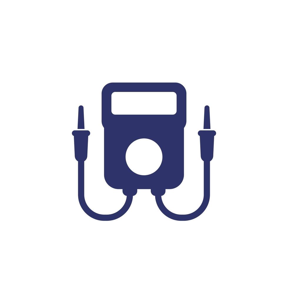 multitester or multimeter icon on white vector