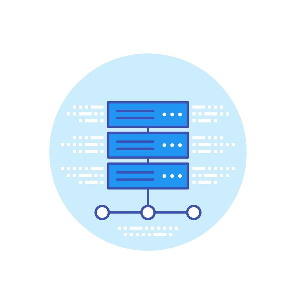 server, hosting vector icon