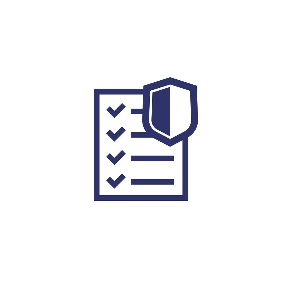 insurance policy icon, vector design