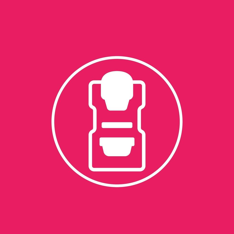 Mammography machine icon, vector