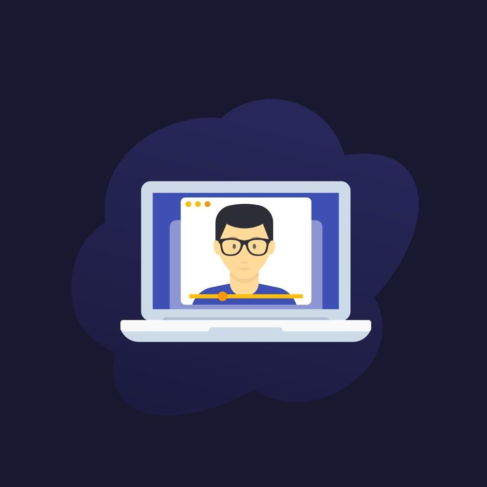 webinar, online education, e-learning vector illustration 3420480