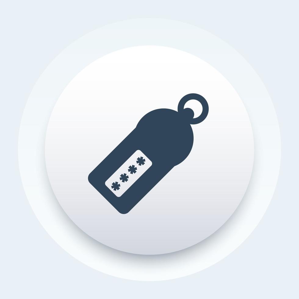 security token icon vector