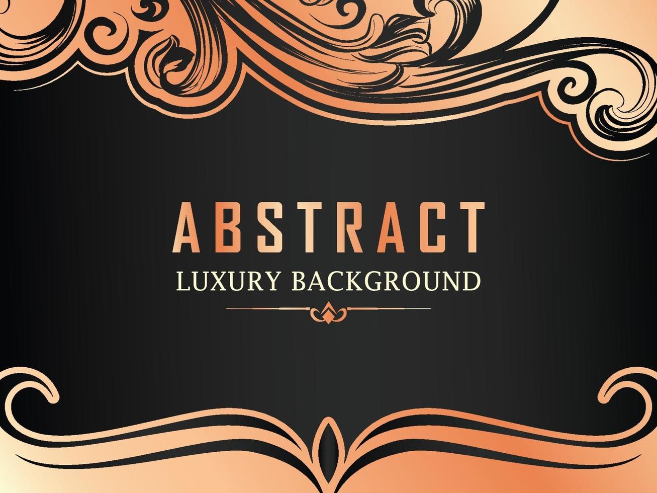 Abstract Luxury Rose Gold Ornamental background vector