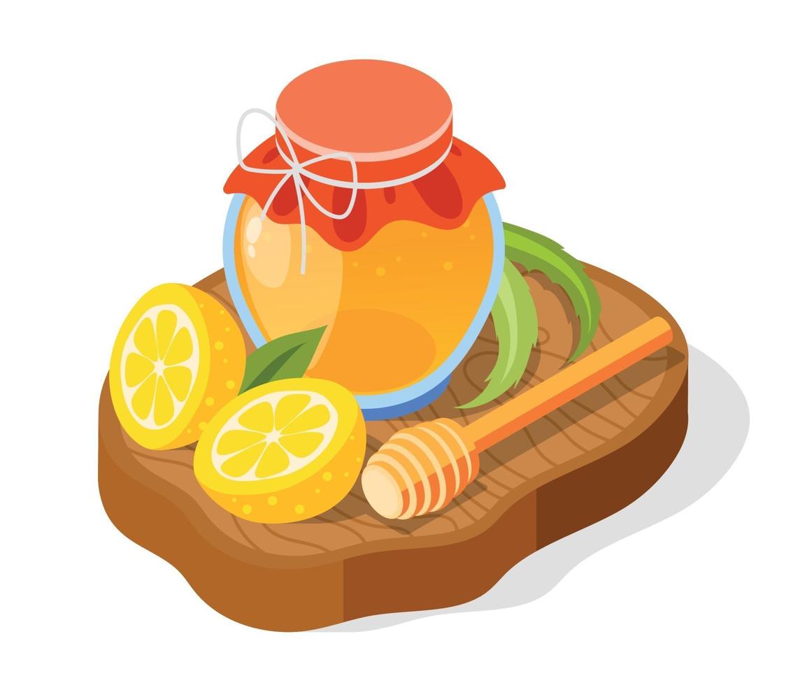 Strengthening Immunity Isolated Isometric Background vector