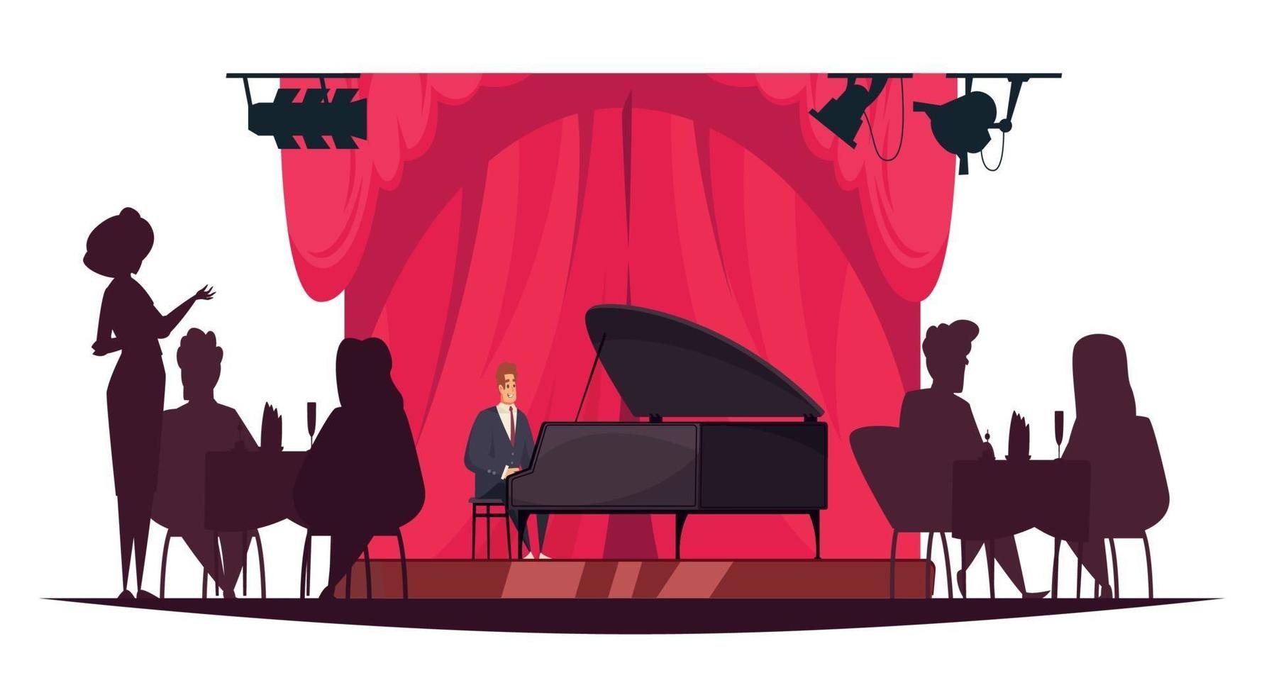 Live Music Illustration vector