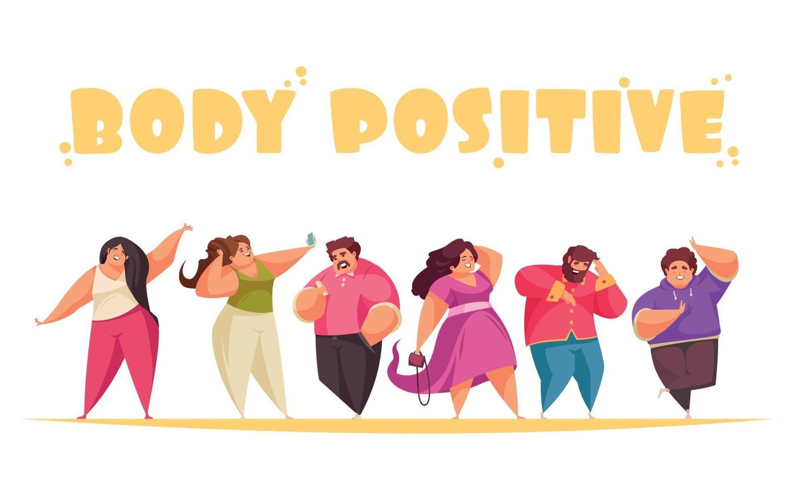 Body Positive Concept vector