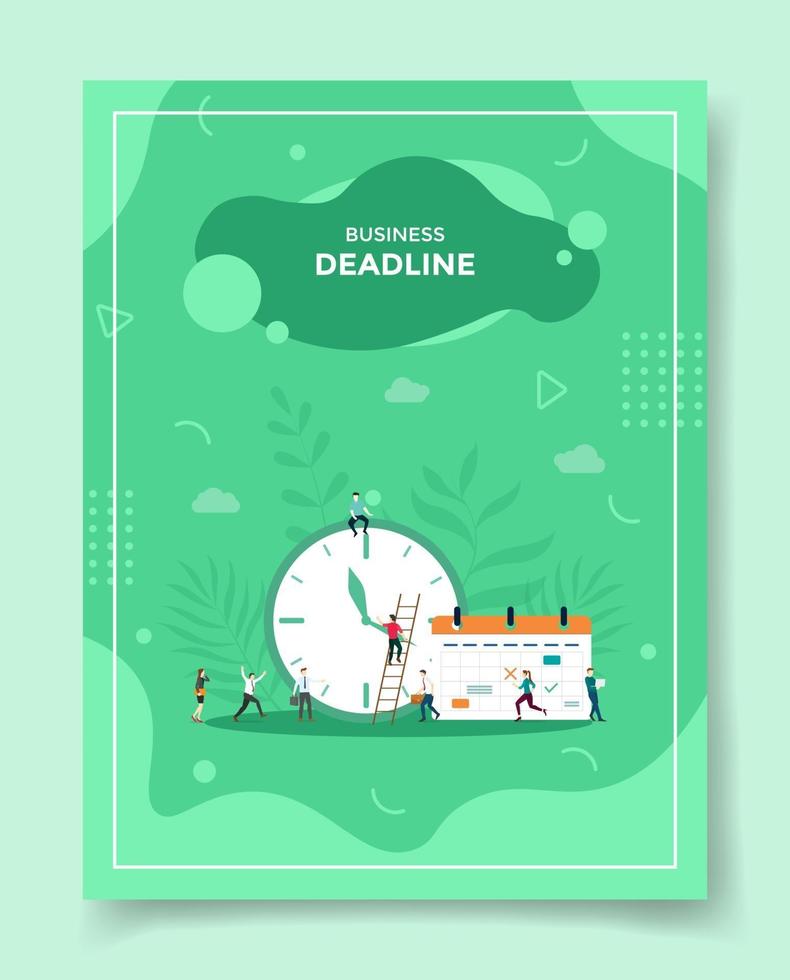business deadline concept for template of banners vector