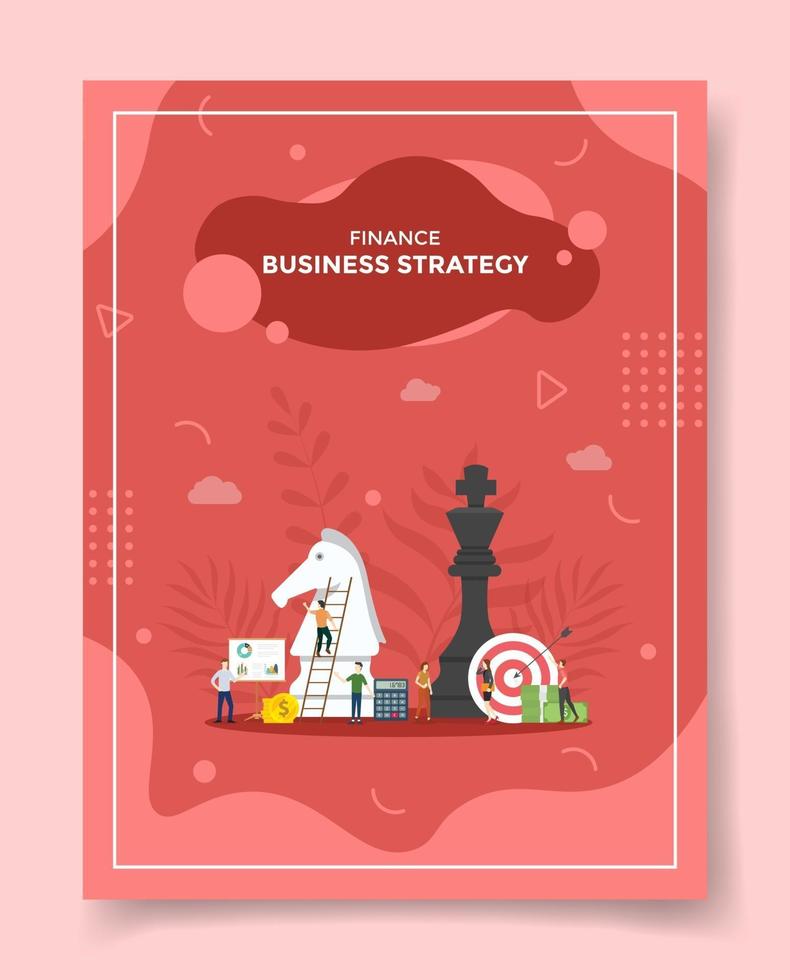 business strategy for template of banners, flyer, books cover vector