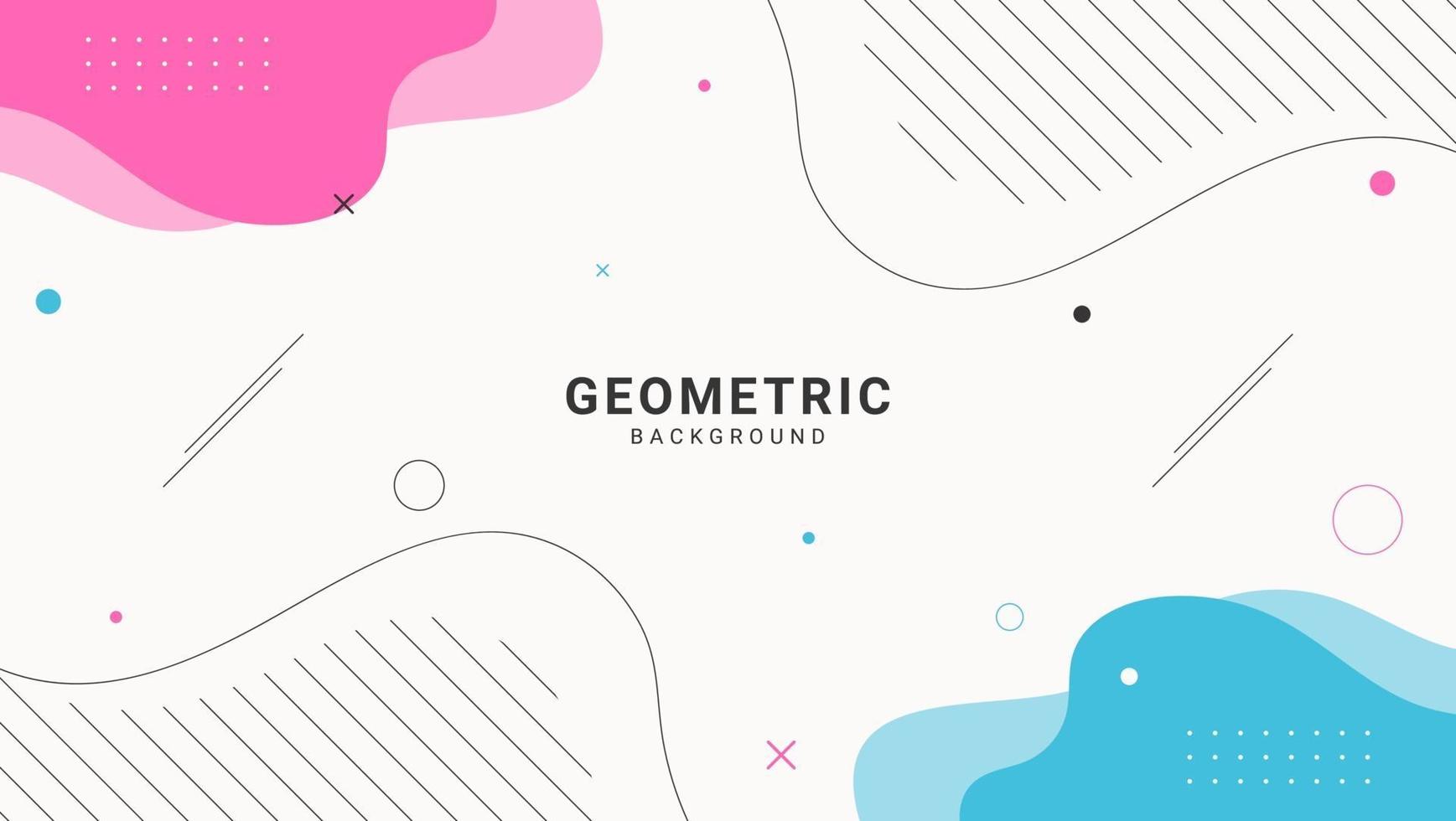 Modern Colorful Minimal Abstract Geometric Background vector