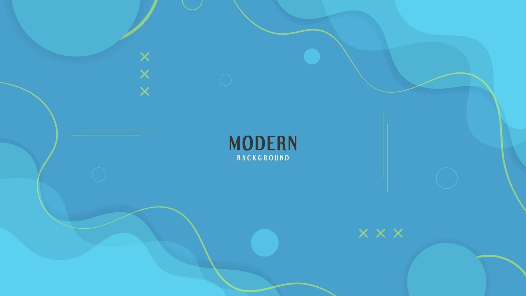 Abstract Modern Tech Blue Wave Shapes Background Design vector