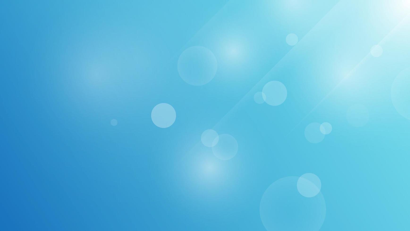 Abstract Dynamic Gradient Light Blue With Blur Bokeh Effect vector