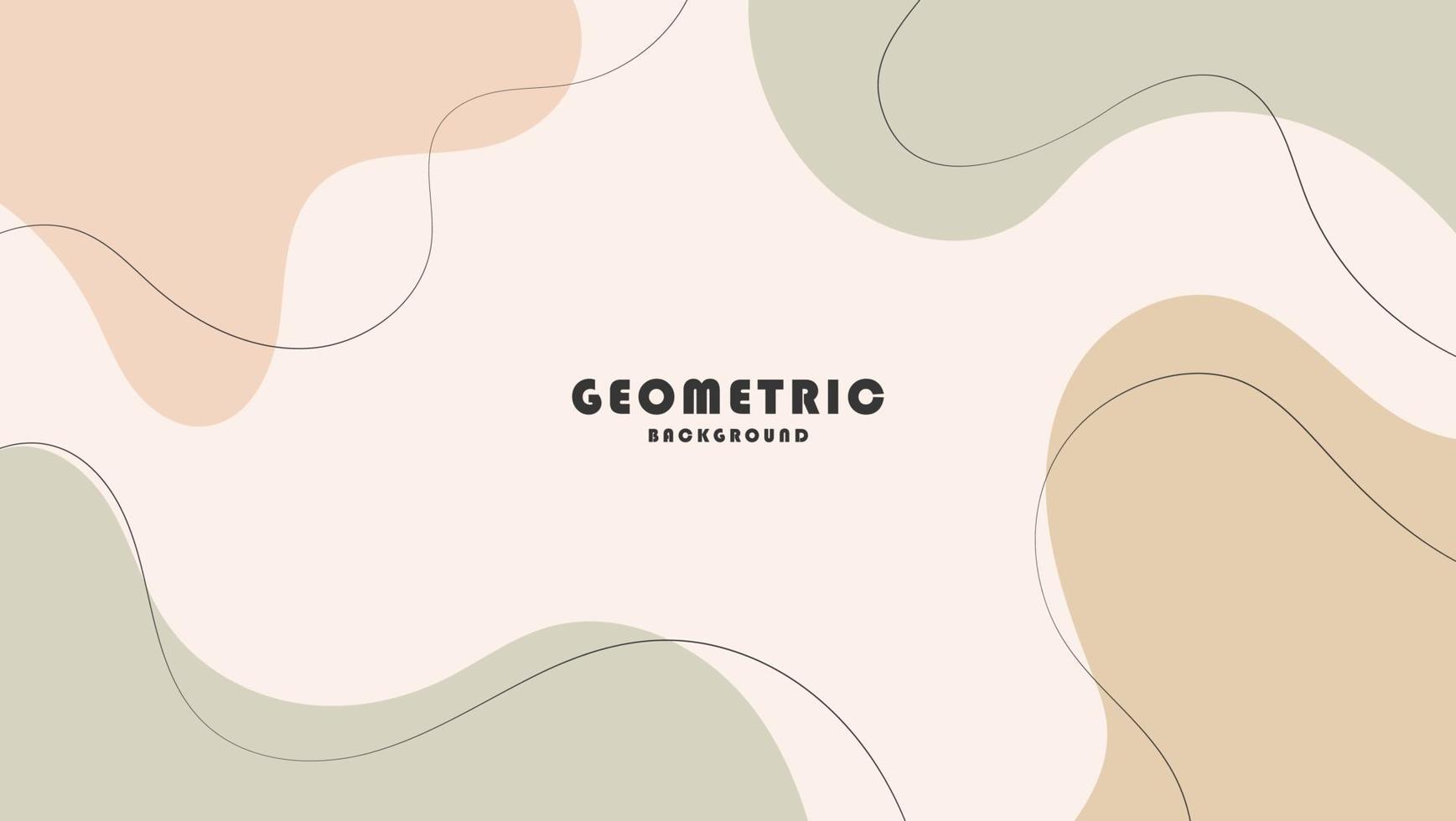 Minimal Abstract Curve Geometric Design Background In Color Pastel vector