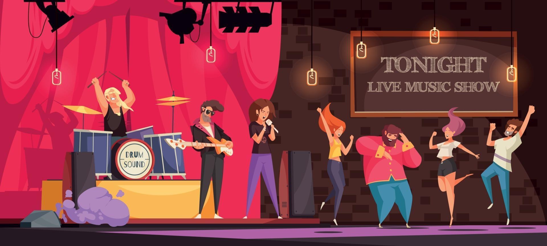 Live Music Show Illustration vector