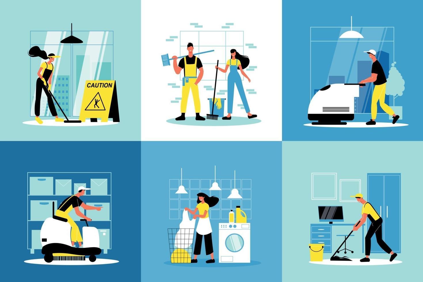 Cleaning Service Design Concept vector