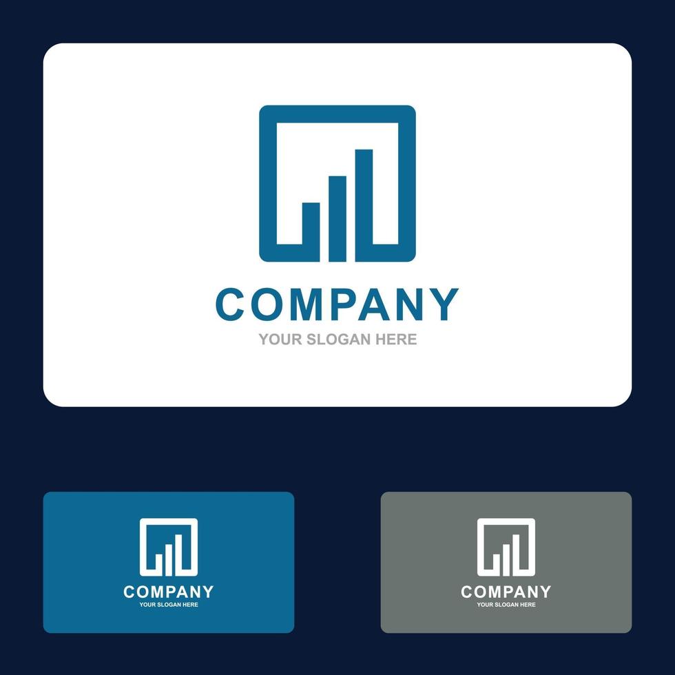 Finance and accounting logo set of vector charts icon illustration