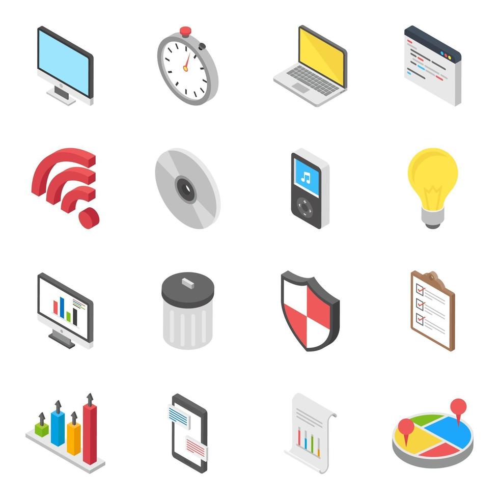 3D Web Concepts vector