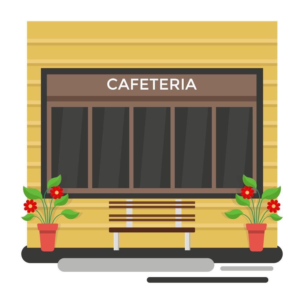 Trendy Cafeteria Concepts vector