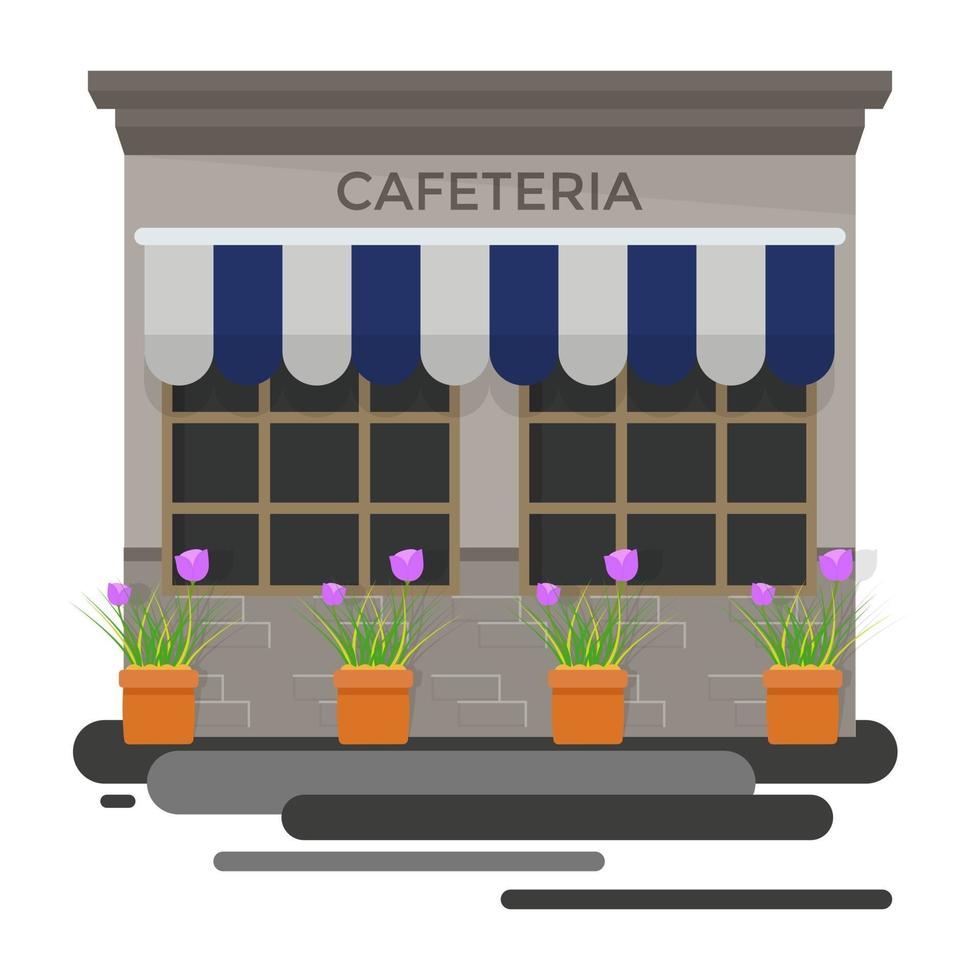 Trendy Cafeteria Concepts vector