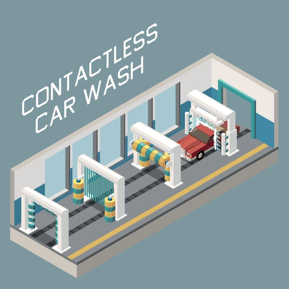 Car Wash Concept vector