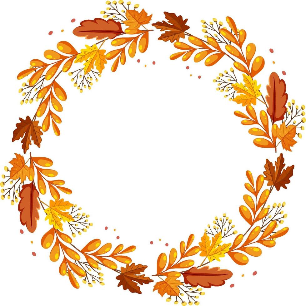 Simple plants and leaves frame banner vector