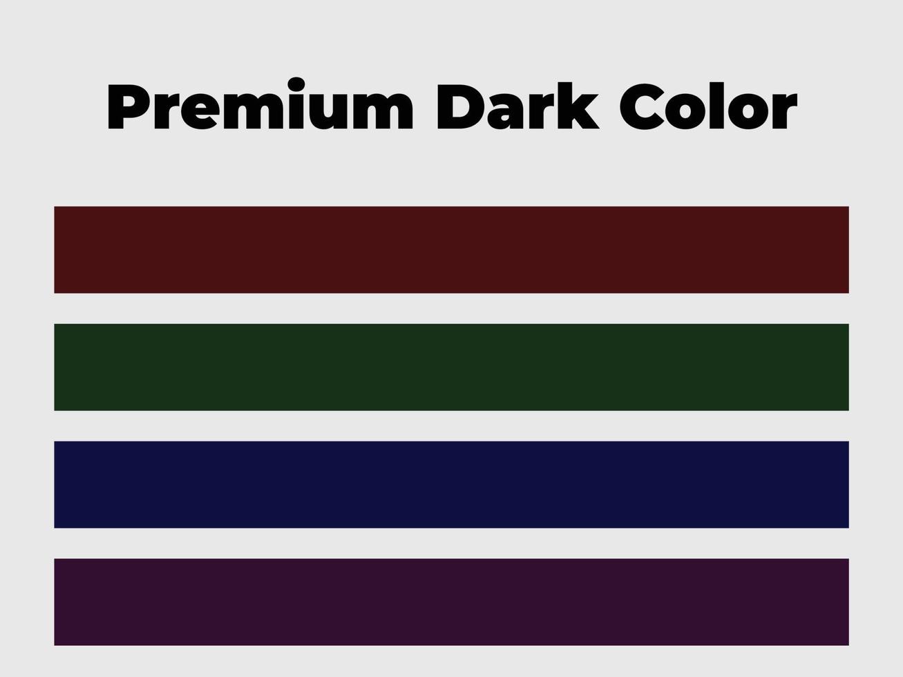 dark color palette, premium dark colors vector