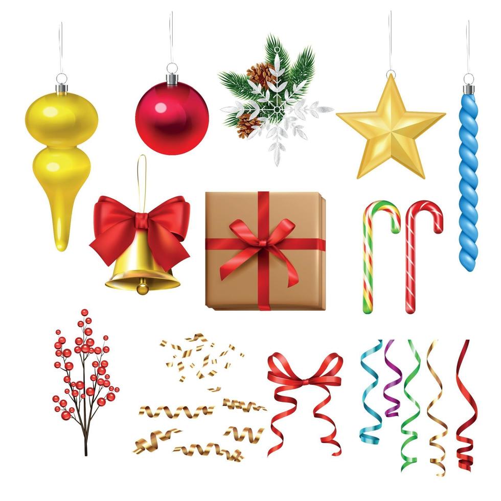 Christmas Decoration Set vector