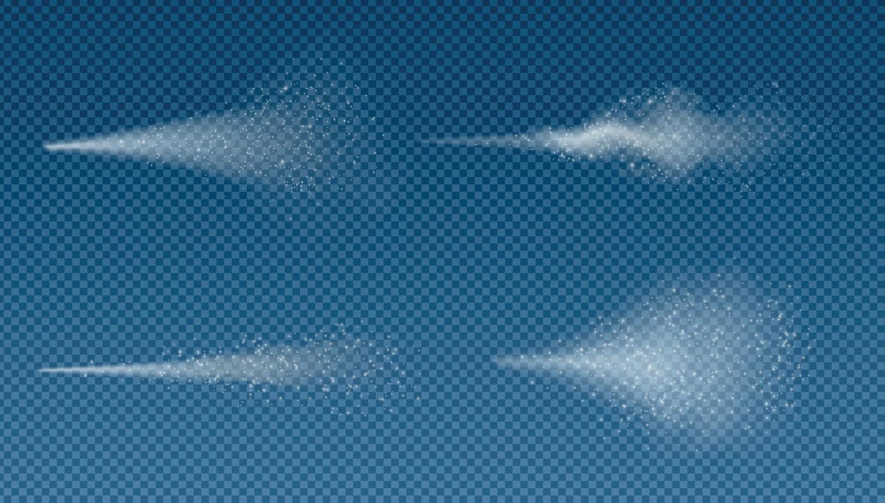 Wind And Snow Spray Set vector