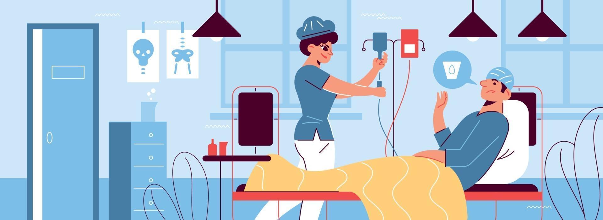 Hospital Medicine Horizontal Composition vector