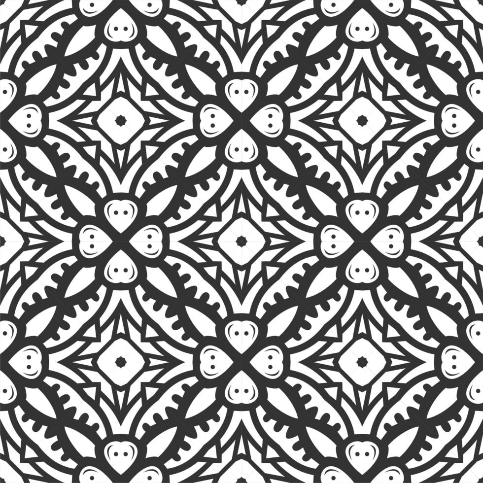 Pattern black and white shape. Simple seamless ornament background vector