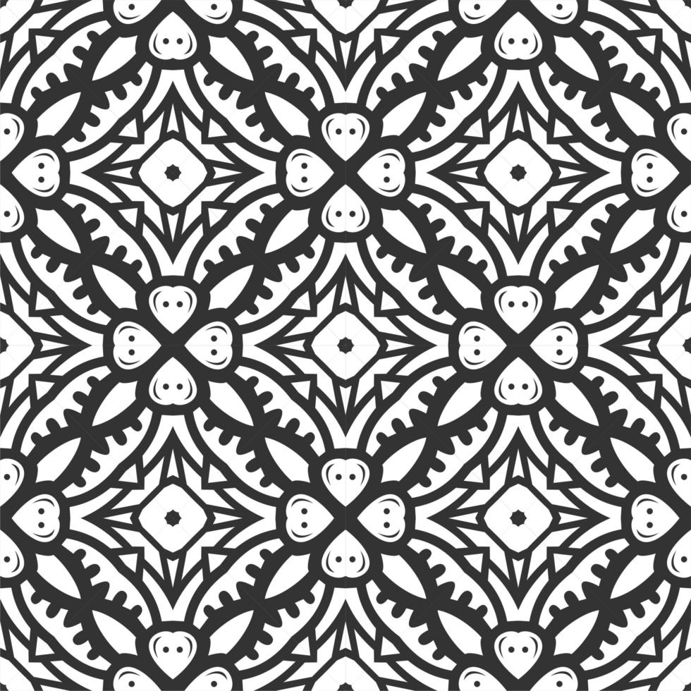 patrón de forma en blanco y negro. Fondo de ornamento transparente simple vector