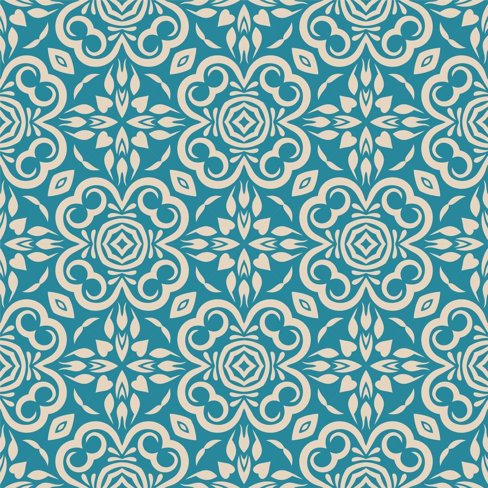 Two colors seamless abstract shape. Simple pattern ornament background vector