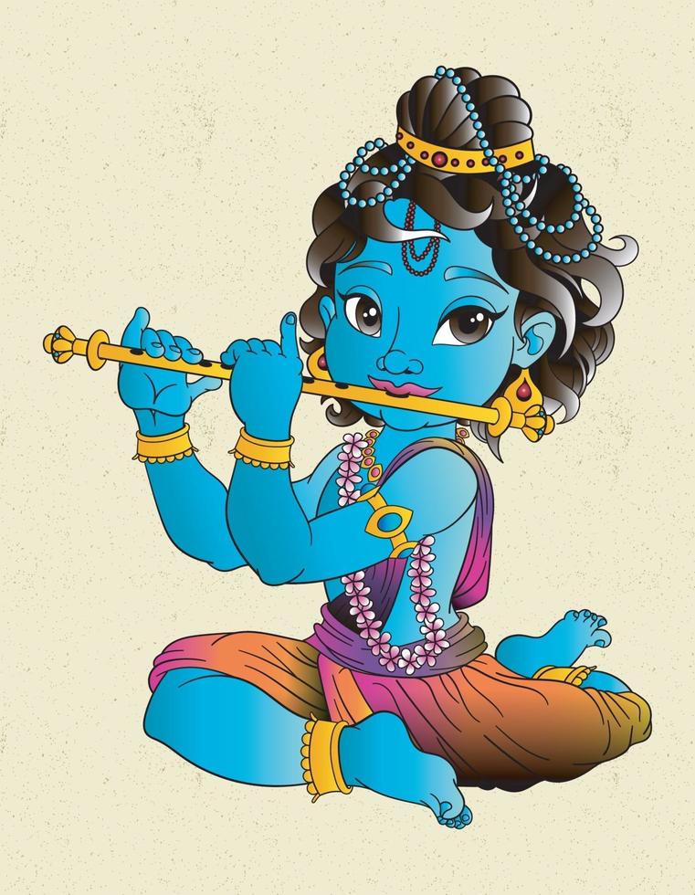 krishna indu dios vector