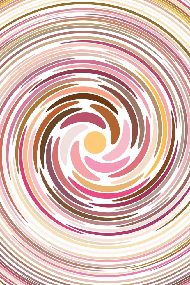 Swirl retro background vector